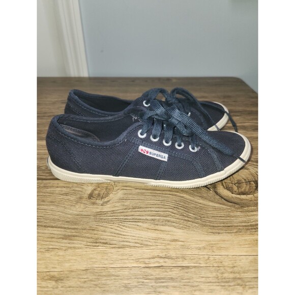 Superga Shoes - Superga Cotu Vlassic Sneakers, Navy, US Men's Size 5.5 and US Women's  Size